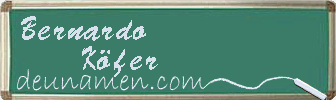 Bernardo Köfer Visitenkarte